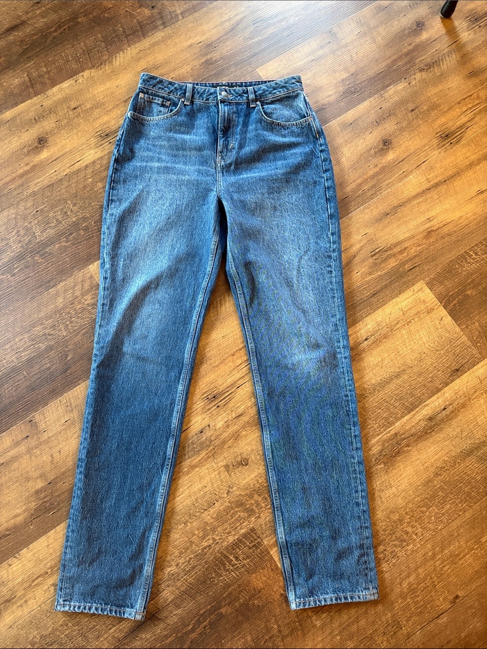 long tall sally Women's Straight Leg Jeans - Medium Blue